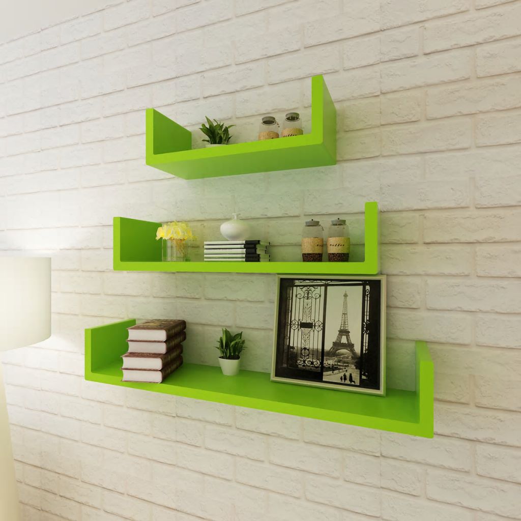 Wall Shelves 6 pcs White