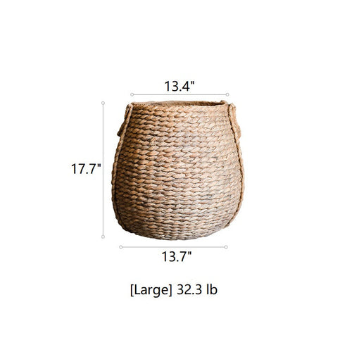 Large Rope Basket Cement Planter