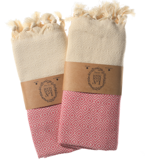 Diamond Turkish Cotton Towel 2 pack