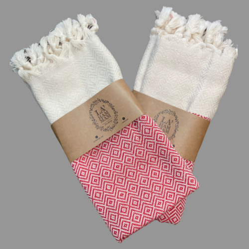 Diamond Turkish Cotton Towel 2 pack