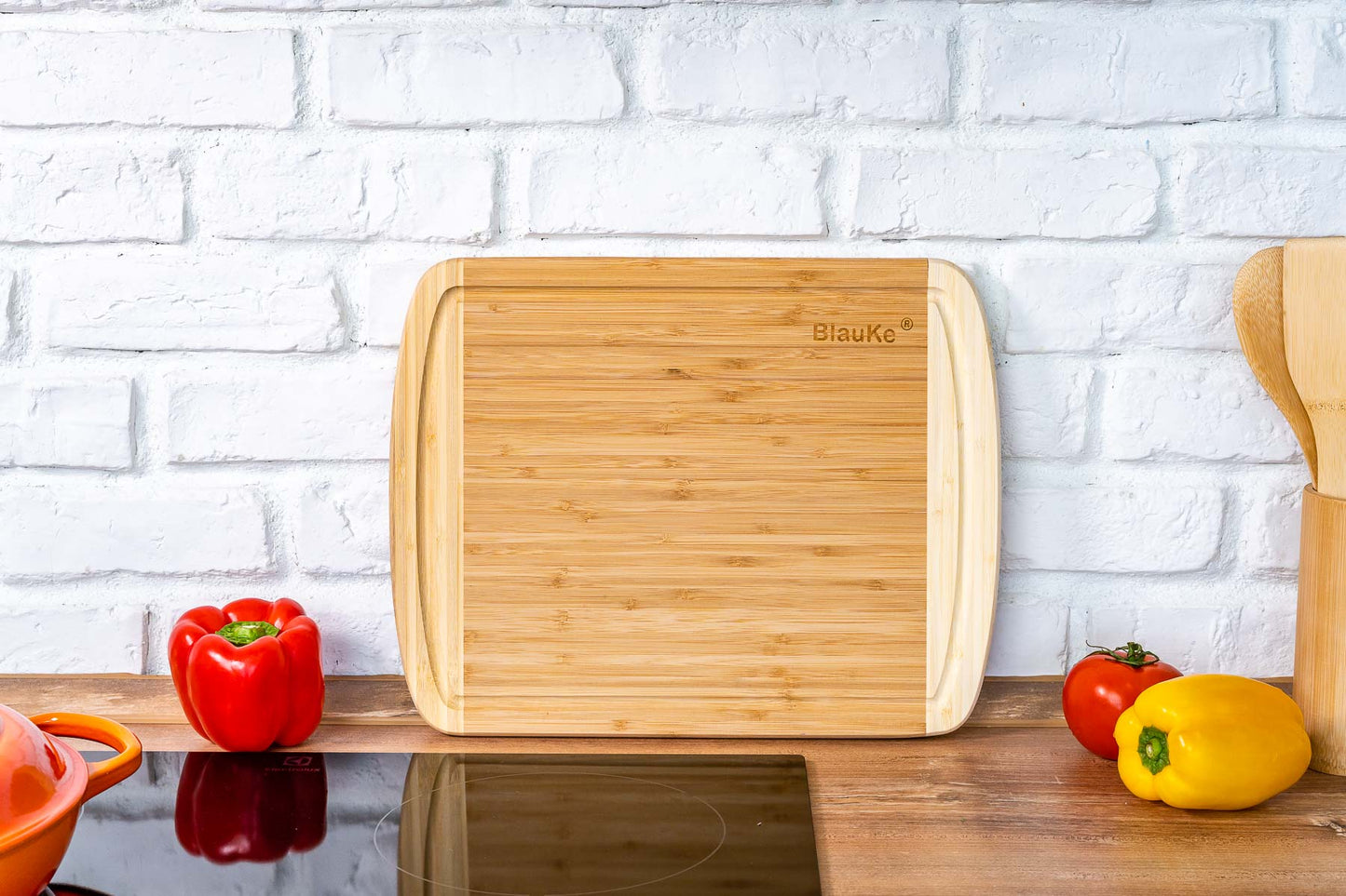 Large Wood Cutting Board for Kitchen 14x11 inch - Chopping Board