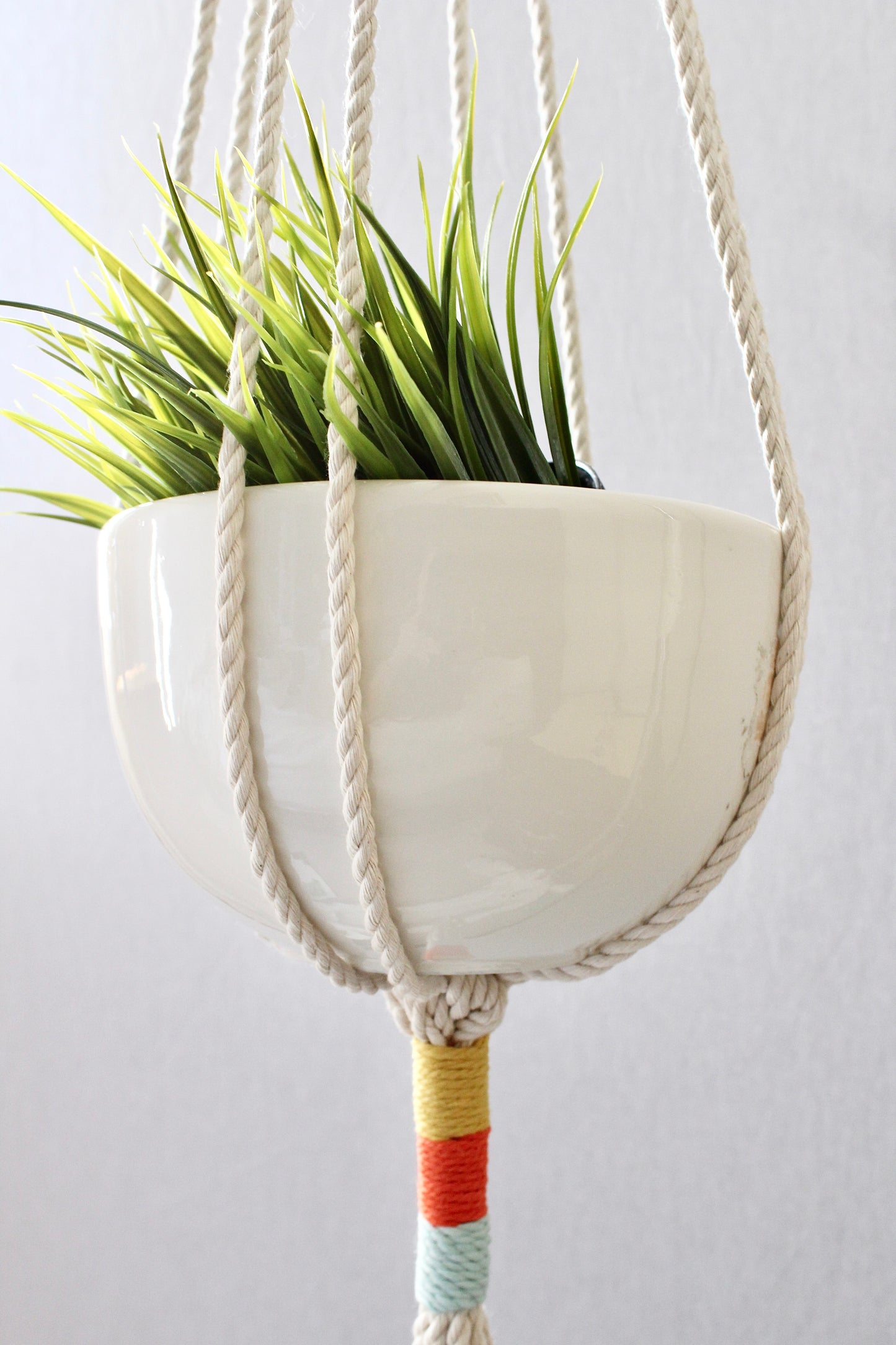 Macrame hanging planter